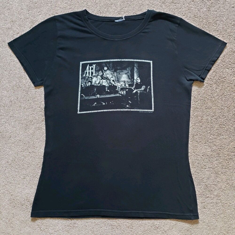 Authentic Vtg 2006 AFI Frame Band Graphic Tee By Cinder Block Black Size S/M